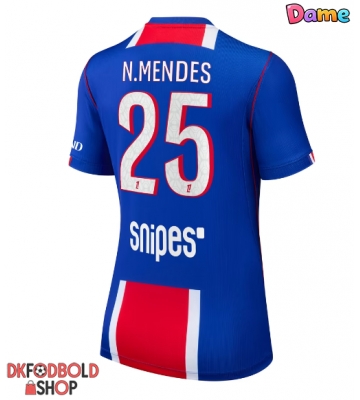 Paris Saint-Germain Nuno Mendes #25 Hjemmebanetrøje Dame 2026-27 Kort ærmer